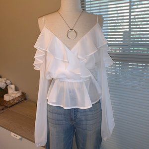 White Chiffon Top